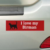 Birman Love Bumpersticker (Op auto)