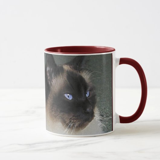 Birman Ragdoll Cat en Kat Quote Mok (Rechts)