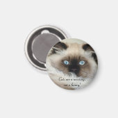 Birman - Ragdoll Magnet Amoureux des chats (Recto/Verso)