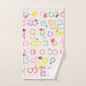 Birmanie : Les filles sont élégantes Alphabet birm (Serviette à main)