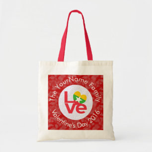 Birmese Birmese vlag Rode letters houden wit op ro Tote Bag