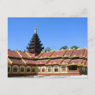 Birmese boeddhist Temple Phra Jow La Keng Briefkaart