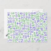 Birmese Briefkaart (Voorkant / Achterkant)