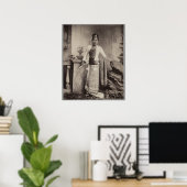 Birmese dame poster (Thuiskantoor)