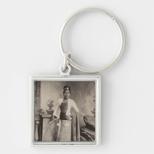 Birmese dame sleutelhanger (Voorkant)