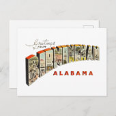Birmingham AL Briefkaart (Voorkant / Achterkant)