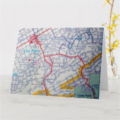 Birmingham, AL Carte Vintage (Fleur jaune)