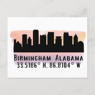 Birmingham AL City Skyline Briefkaart