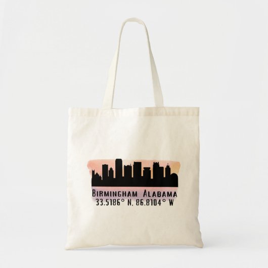 Birmingham AL City Skyline Tote Bag (Voorkant)
