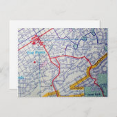 BIRMINGHAM, AL  Map Briefkaart (Voorkant / Achterkant)