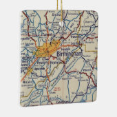 Birmingham AL  Map Keramisch Ornament (Rechts)