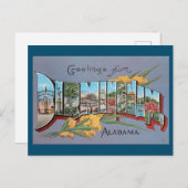 Birmingham Alabama Briefkaart (Voorkant / Achterkant)