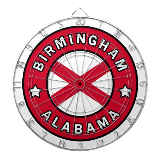 Birmingham Alabama Dartbord (Voorkant)