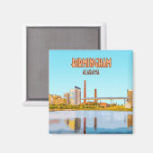 Birmingham Alabama Magneet (Voorkant / Achterkant)