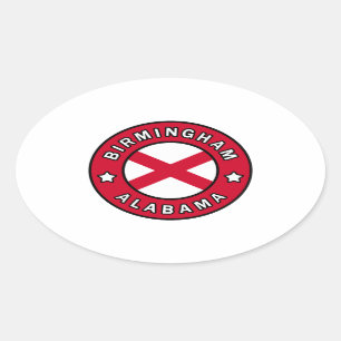 Birmingham Alabama Ovale Sticker