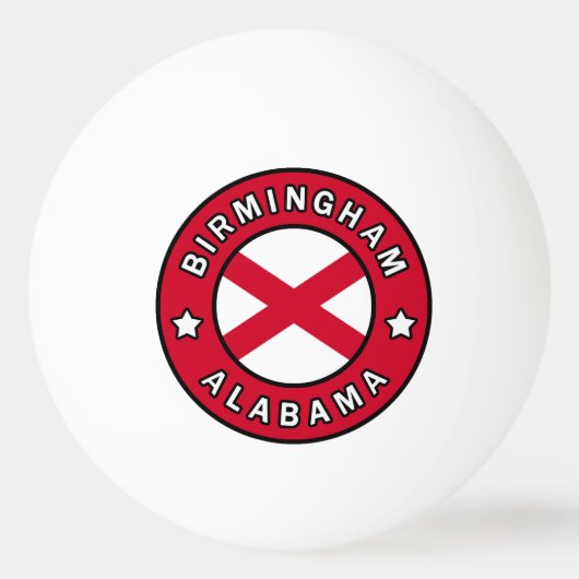 Birmingham Alabama Pingpongballen (Voorkant)