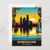 Birmingham Alabama, Reizen Briefkaart (Voorkant / Achterkant)