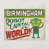Birmingham Alabama Robot - Funny  Briefkaart (Voorkant)