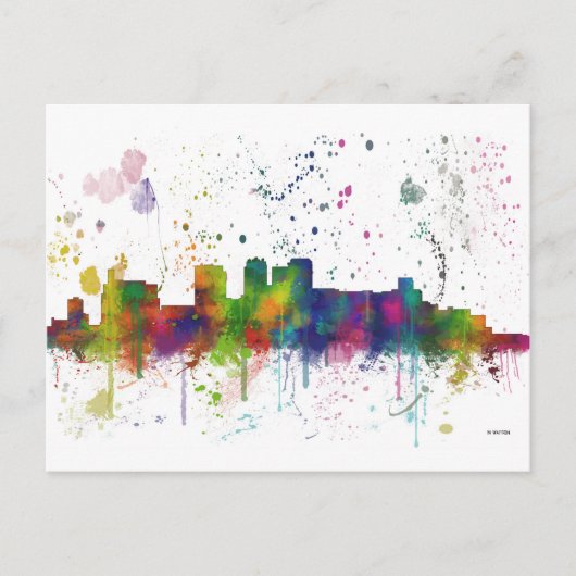 BIRMINGHAM ALABAMA SKYLINE BRIEFKAART (Voorkant)