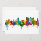 Birmingham Alabama Skyline Kaart (Voorkant / Achterkant)