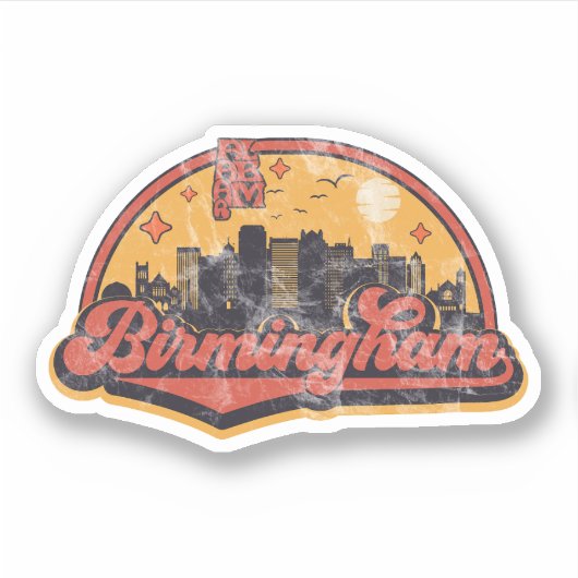 Birmingham, Alabama Sticker (Voorkant)