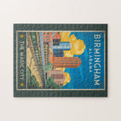 Birmingham Alabama Travel Art Vintage Legpuzzel (Horizontaal)