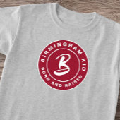 Birmingham Bama Kind Geboren Crimson Fitness Retro T-shirt