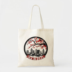 Birmingham City Alabama Silhouette T-Shirt Tote Bag