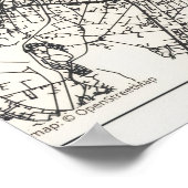 Birmingham City Map Poster – Modern Minimal Urban  (Hoek)