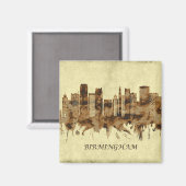 Birmingham England Cityscape Magneet (Voorkant / Achterkant)