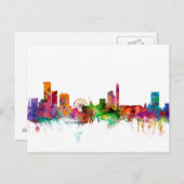 Birmingham England Skyline Briefkaart (Voorkant / Achterkant)