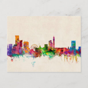 Birmingham England Skyline Cityscape Briefkaart