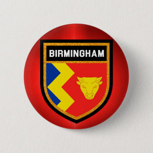 Birmingham Flag Ronde Button 5,7 Cm