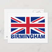 Birmingham in het blauw briefkaart (Voorkant / Achterkant)