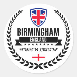 Birmingham Ronde Sticker