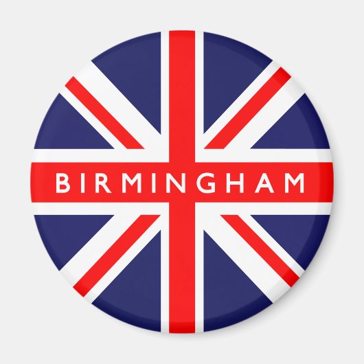 Birmingham UK Flag Magneet (Voorkant)