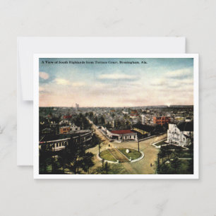 Birminghham AL, South Highlands Oude Ansichtkaart Briefkaart