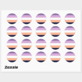 Biromantic Pride Flag Ronde Sticker (Vel)