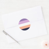 Biromantic Pride Flag Ronde Sticker (Envelop)