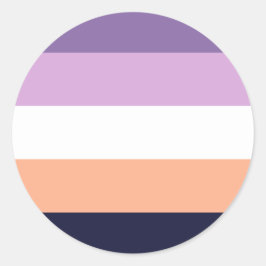 Biromantic Pride Flag Ronde Sticker