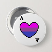 Biromantische Asexual Ace Button (Voorkant /achterkant)