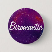 Biromantische  Galaxy-identiteit Ronde Button 5,7 Cm (Voorkant)