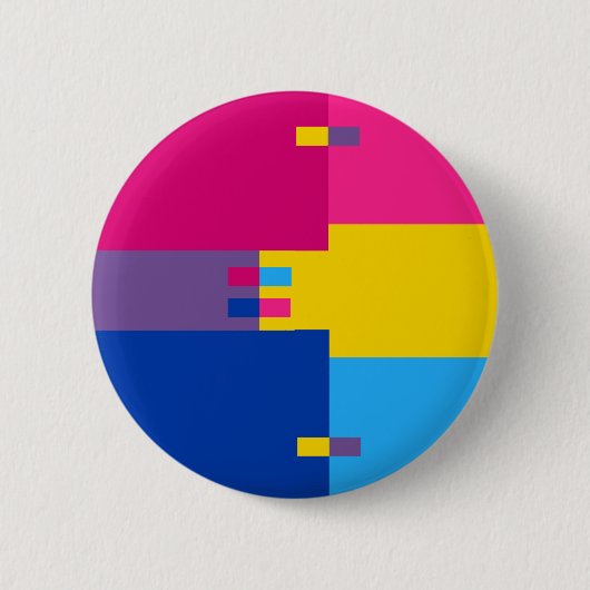 Biromantische Pansexual Pin Ronde Button 5,7 Cm (Voorkant)