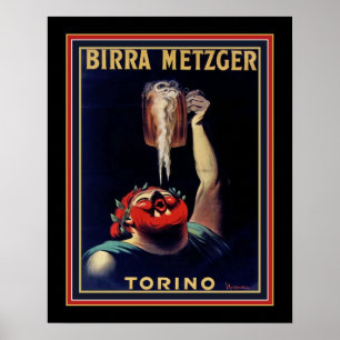 Birra Metzer van Leonetto Cappiello Poster