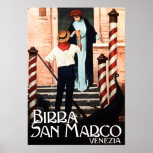 BIRRA SAN MARCO VENICE Italiaans  Beer Poster