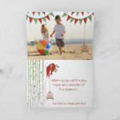 Birry Tree Joyeuse Carte de Noël avec votre photo (Intérieur)