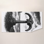 Birsay Walvisbot – Orkney Inktmonument Badhanddoek (Badhanddoek)