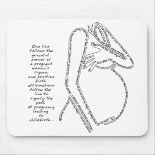 Birth Affirmations Mousepad Muismat
