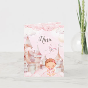 Birth Announcement Girl - Castle In The Sky Girl Aankondiging