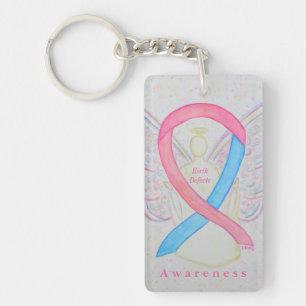 Birth Defects Angel Awareness Ribbon Sleutelhanger